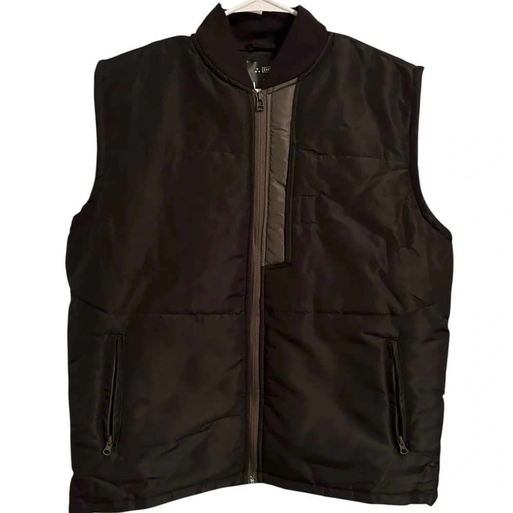 ZAKBRAND Puffer Vest / Jacket sleeveless w/Pockets‎ - Large Black